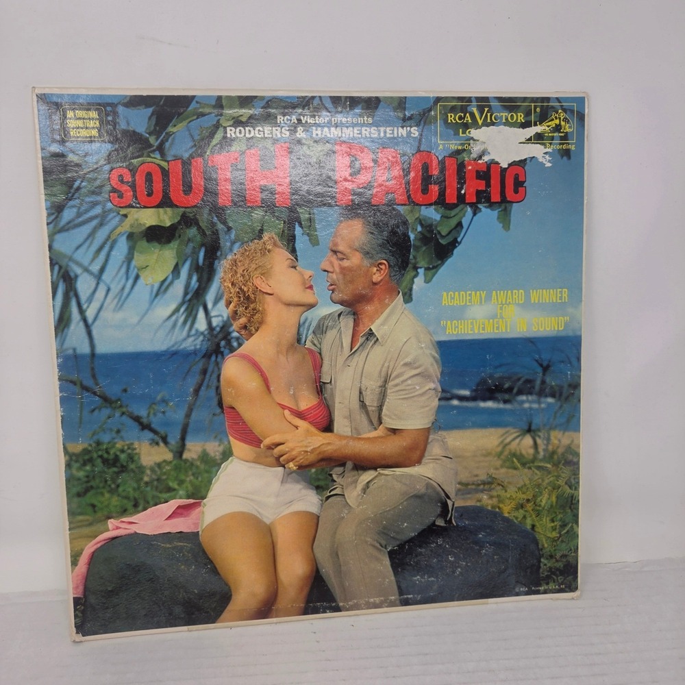 RCA Victor South Pacific Vinyl LP OS 12" Blue Soundtrack Musical LOC 1958 Fair